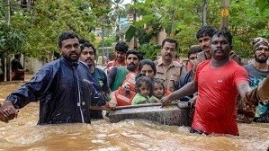 image inondation au Kerala